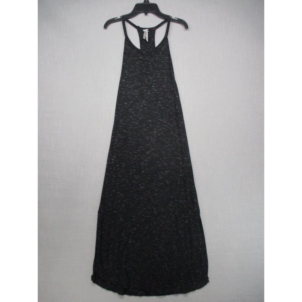 G.2.G Black Heathered Casual Comfort Racerback Maxi Dress Womens Size S/XL